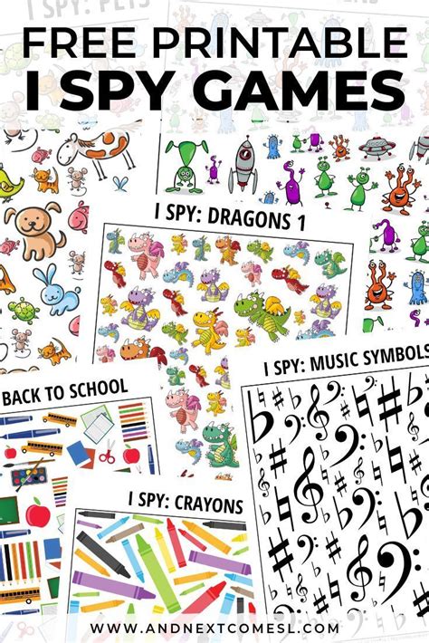 I Spy Game Printable