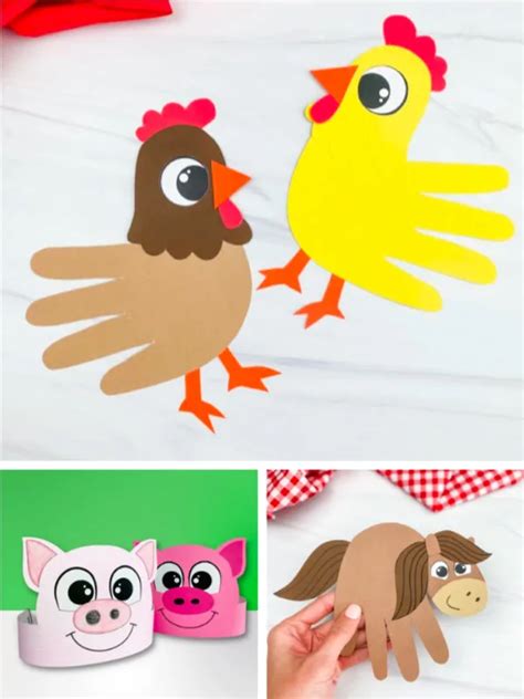 40 Fun Farm Animal Crafts For Kids [With Free Templates]