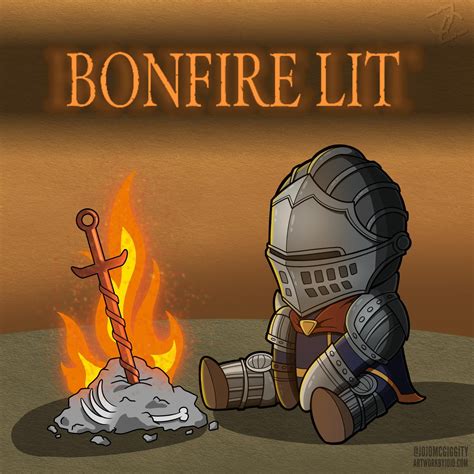 “Bonfire Lit” Dark Souls art : darksouls3