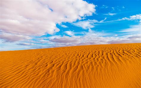 Download wallpaper 3840x2400 algeria desert, sahara, sand, clouds, blue ...