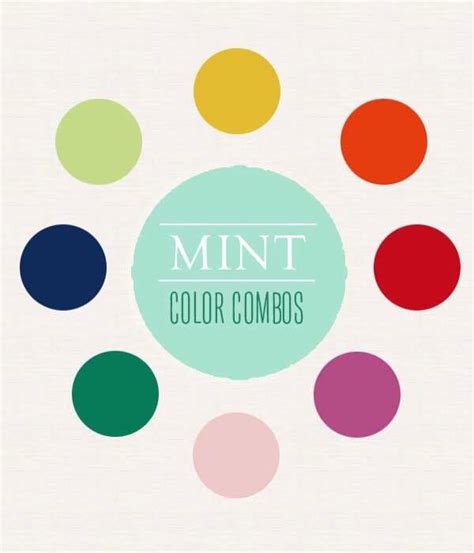 Complimentary colors to mint green … | Mint color palettes, Mint color schemes, Mint color