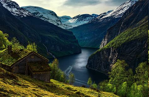 nature, Landscape, Norway, River, Cabin Wallpapers HD / Desktop and ...