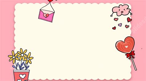 Pink Festival Beautiful Heart Love Envelope Love Lollipop Love ...