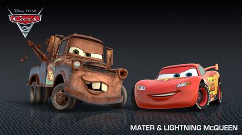 Mater and Lightning McQueen - Cars 2 Character Wallpaper | Desktop Mater and Lightning McQueen ...