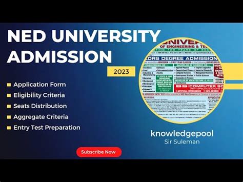 NED University Admission 2023 (Complete Details) | NED Admission Form | NED Entry Test ...