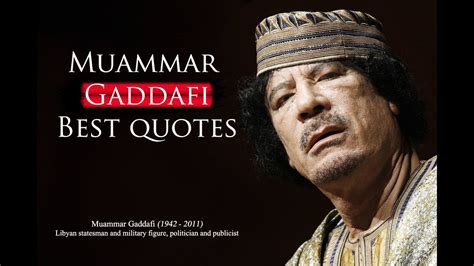 Muammar Gaddafi - Best Quotes - YouTube