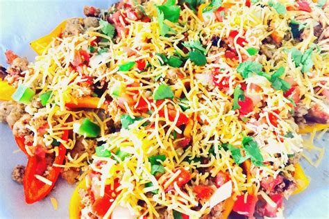 mini bell pepper nachos - Confessions of a Fit Foodie