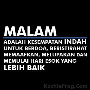 DP BBM Ucapan Selamat Malam Animasi Bergerak - Kochie Frog Quotes Rindu ...