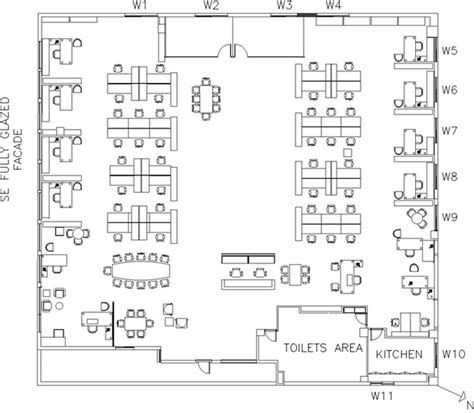 Typical open plan office layout in Beirut | Download Scientific Diagram