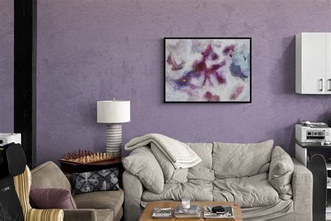 Purple Abstract Painting on Canvas Original Mauve Intuitive - Etsy