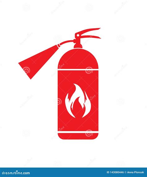 Fire Extinguisher Icon. Fire Safety Stock Illustration - Illustration ...