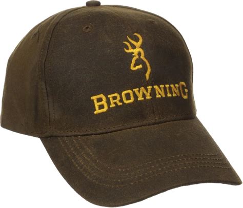 Amazon.com: Browning Dura-Wax Corporate Logo Brown Cap (3084121), one Size: Clothing