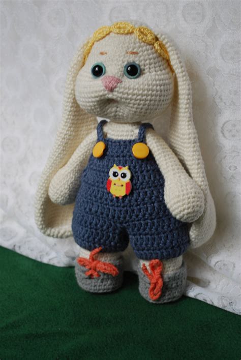 Stuffed Crochet White Rabbit, Amigurumi Toy, Gift for Kids - Etsy