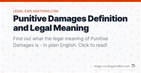 Punitive Damages Definition - What Does Punitive Damages Mean?