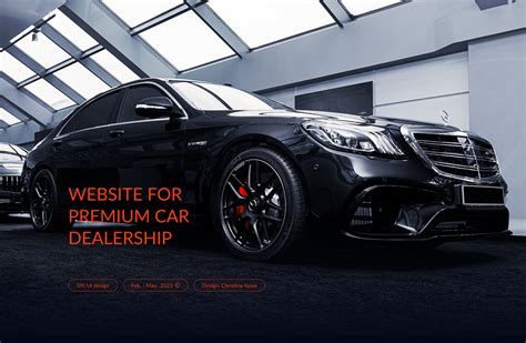 CRYSTAL MOTORS. Website for premium car dealerships on Behance