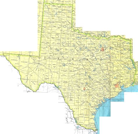 TEXAS MAP ~ imagexxl