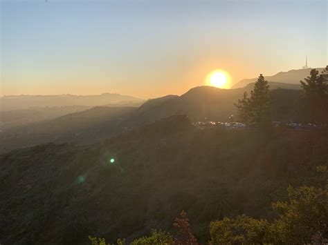 Sunset over Hollywood Hills (taken from Griffith Observatory) : roadtrip