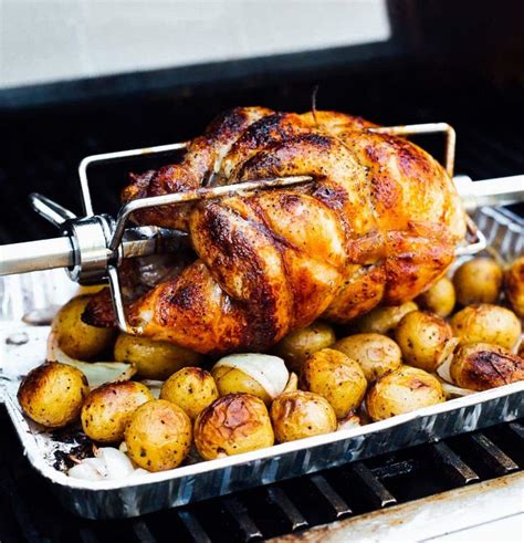 No-Fuss Rotisserie Chicken on the Grill • Heartbeet Kitchen