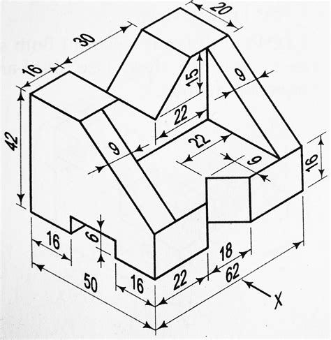 orthographic projection-7 in first angle and third angle explained by 3-d model & live practical ...