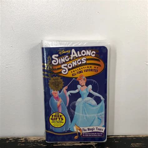 DISNEY SING ALONG Songs The Magic Years VHS 1997 Cinderella Movie ...