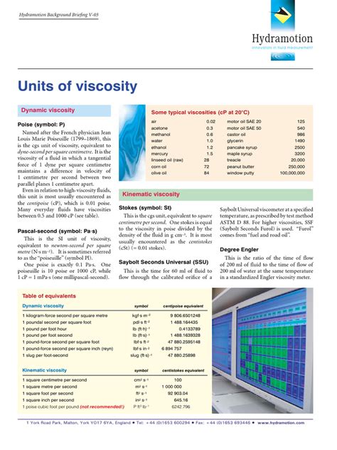 Website Viscosity Units V2 | PDF