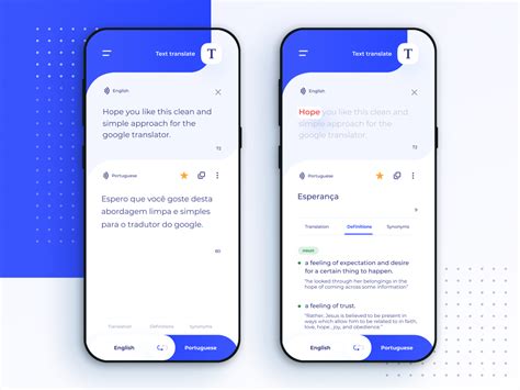 Google Translate app concept - Text Translate by Fábio Santos on Dribbble