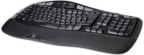 Logitech K350 Ergonomic Full-size Membrane Wireless Keyboard Black 920 ...