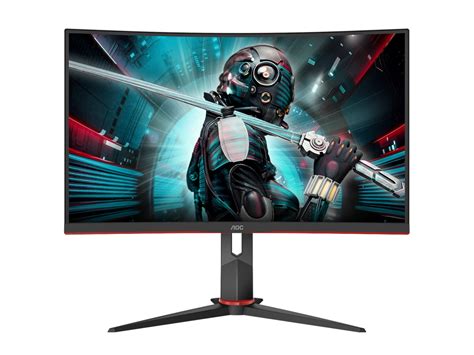 AOC 27" Curved gamingskjerm CQ27G2U/BK - Skjermer - KomplettBedrift.no