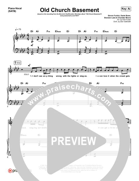 Old Church Basement Sheet Music PDF (Maverick City Music / Elevation ...