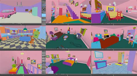 Simpsons House #2 interior by JohnnyAbatti on DeviantArt