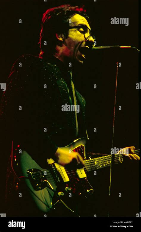 elvis costello in concert 1978 Stock Photo - Alamy