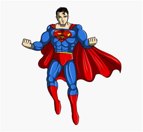 Superman, Shown Here Posing, Is A Prime Example Of - Superman Kids Drawing, HD Png Download ...