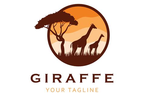 Giraffe Logo with Slogan Template Graphic by Acillia eggi saputri ...