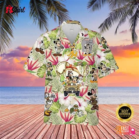 Pirates Mickey Mouse Hawaiian Shirt 3D Disney Holiday Beach Tropical Mickey Mouse Lover - iShirtPlus