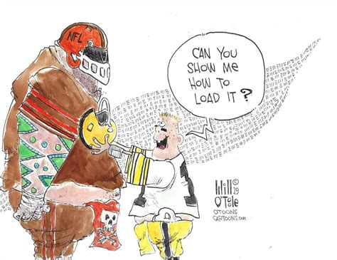 Your Daily Cartoon: The lighter side of Steelers-Browns fight - The Sports Daily