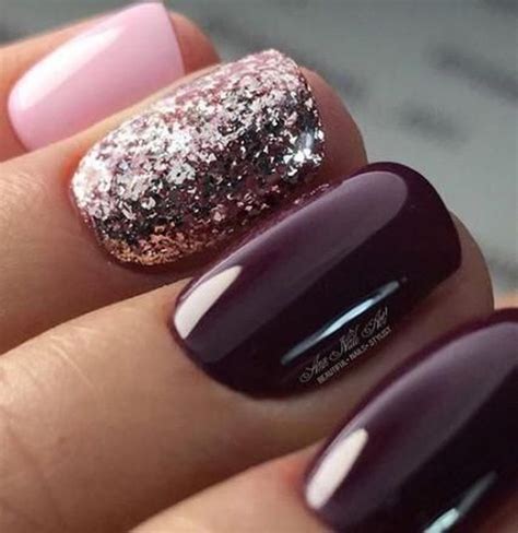 45 Awesome Nail Designs and Colors for Fall and Winter - Fashionnita | Plum nails, Fall toe ...