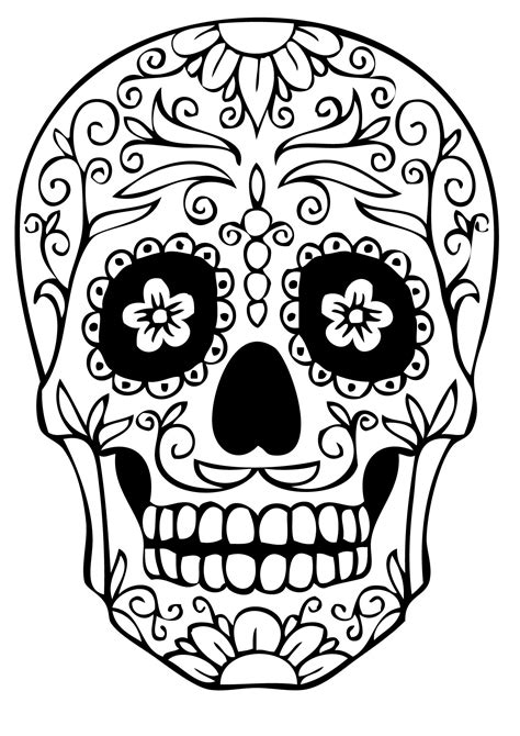 Sugar Skull Coloring Pages - Best Coloring Pages For Kids