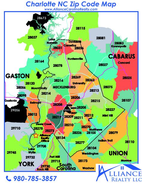 Printable Zip Code Map For Charlotte Nc – Printable Map of The United ...