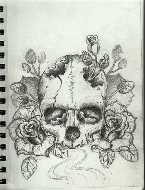 Skull Drawing by ViolentPoptart on DeviantArt