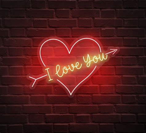 I Love You Neon Sign Online| Fast Delivery - Bannerbuzz.com