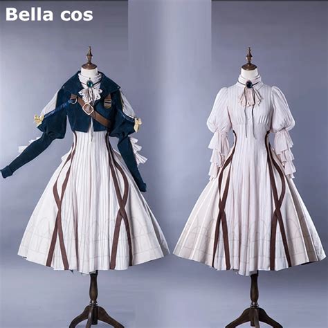 Size XS XXL Japanese Amine Violet Evergarden cosplay costume high quality women Luxury Dress ...