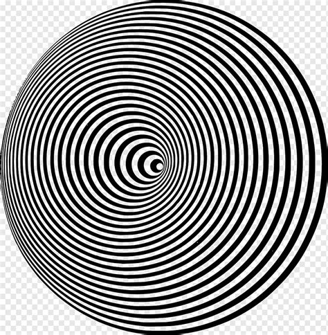 Concentric, Circles, Round, Black, White, Optical, Illusions, Visual, Graphics, Effects, png ...