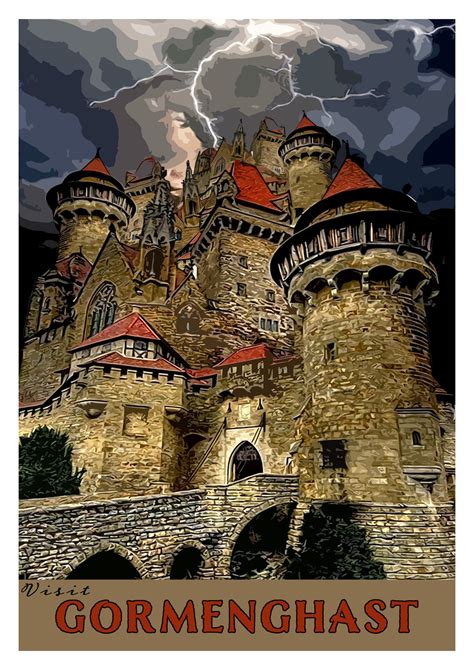 Gormenghast Castle Art Poster | Etsy