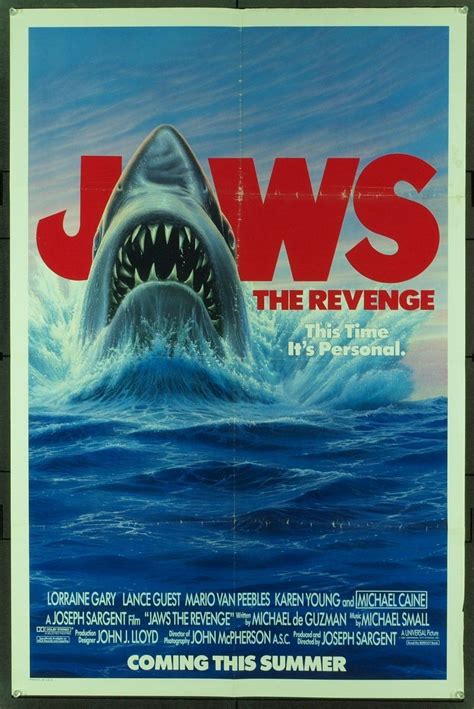 Jaws The Revenge (1987) Original Movie Poster | Original movie posters ...