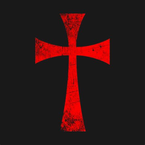 Distressed Crusader Knights Templar Cross - Knights Templar - Tapestry ...