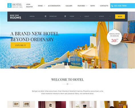 Hotel Booking Website Templates