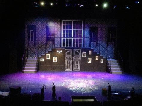 Notre Dame Set | Addams family musical, Family theater, Addams family musical set