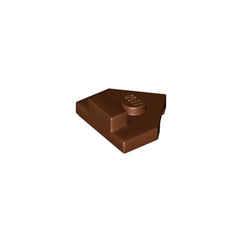 LEGO 6163991 PLATE 2X2, W/ DESIGN - REDDISH BROWN