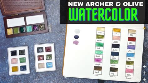 NEW Archer and Olive Watercolors and Watercolor Notebooks - YouTube