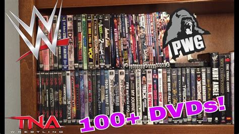 HUGE WRESTLING DVD COLLECTION! WWE/PWG/TNA & more!! 100+DVDs!! - YouTube